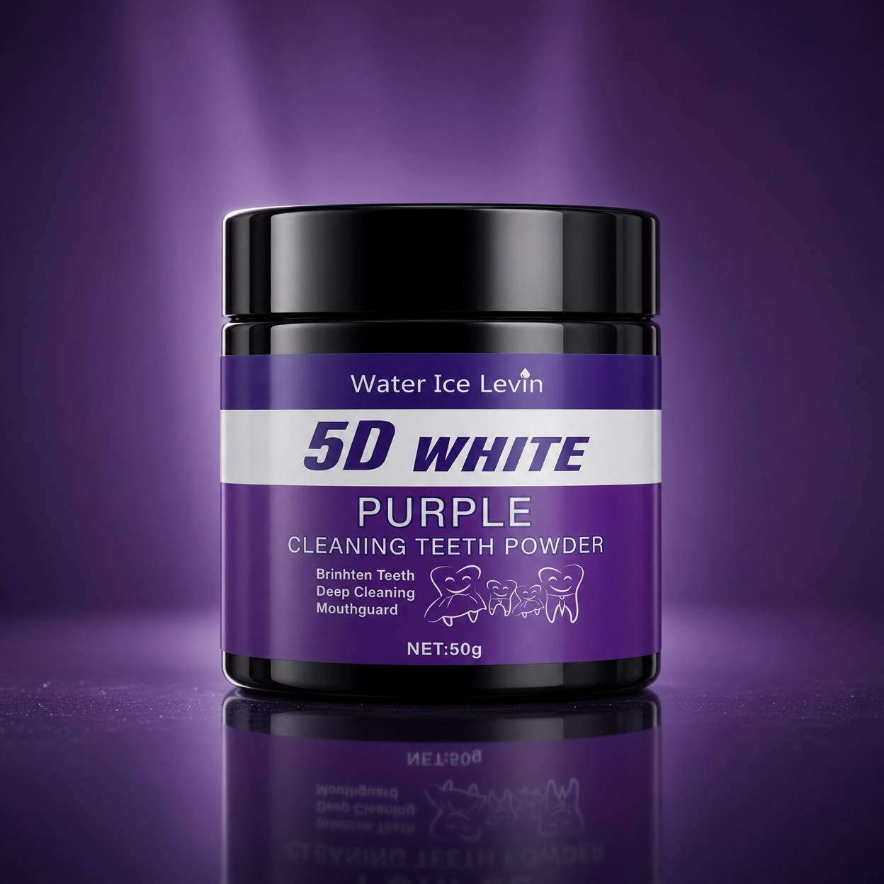 Purple Tooth Glow: 5-Day Whitening & Deep Cleaning Powder