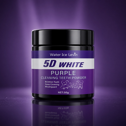 Purple Tooth Glow: 5-Day Whitening & Deep Cleaning Powder