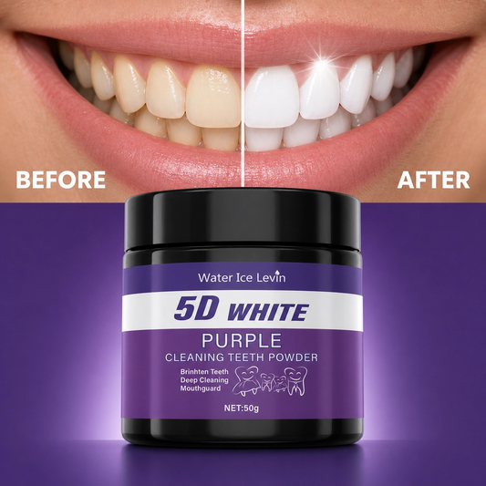 Purple Tooth Glow: 5-Day Whitening & Deep Cleaning Powder