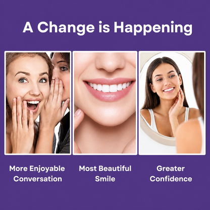 Purple Tooth Glow: 5-Day Whitening & Deep Cleaning Powder